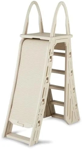 2026 Newconfer plastics a-frame 7200 above ground adjustable pool roll-guard safety ladder