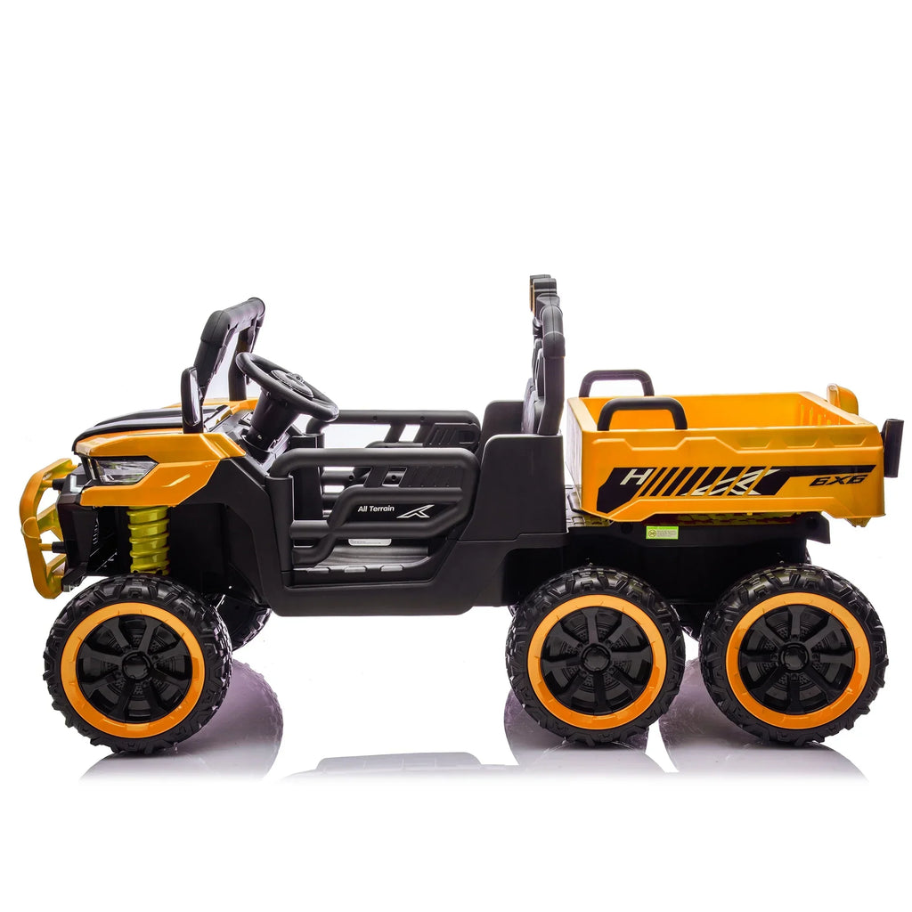 2026 NewXuanlur 24V 2 Seater Kids Ride on Car Truck, Ride on UTV W/ 2x200W Motor, 24 Volt Ride on Toys W/ Dump Bed/Shovel, Electric Car for Kids W/ Durable Tires, LED Light, Music, Remote Control, Black
