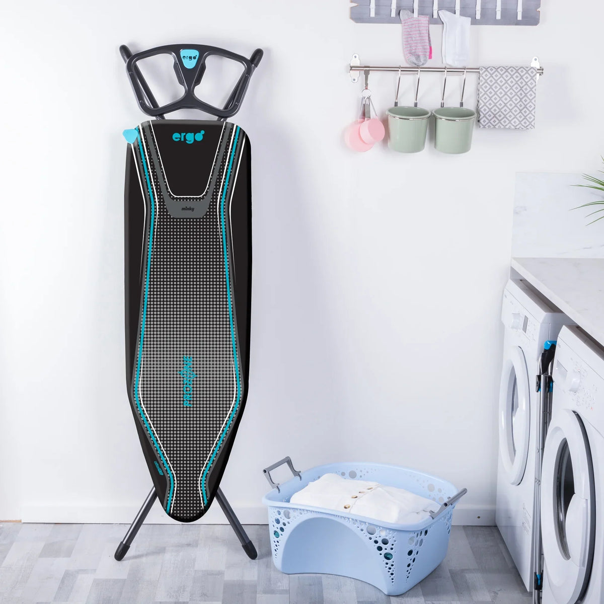 2026 NewMinky Homecare Ergo Ironing Board Blue