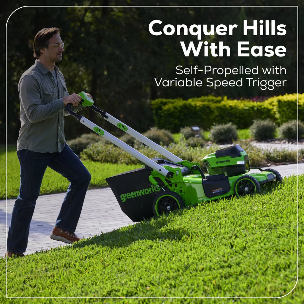 2026 NewGreenworks 60V 21" Self Propelled Lawn Mower with (1) 8.0 Ah Battery & Rapid Charger 2546402