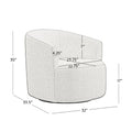 2026 NewMainstays Boucle Swivel Accent Chair, Taupe