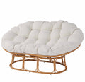 2026 NewBetter Homes & Gardens Double Papasan Accent Chair, Cream Boucle