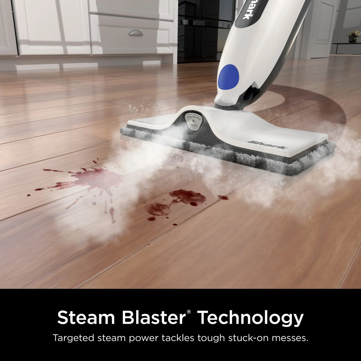2026 NewShark SteamSpot Steam Mop with Steam Blaster for Sealed Hard Floors, XL Removable Tank, Washable Dirt Grip Pad, 2 Modes,S2000