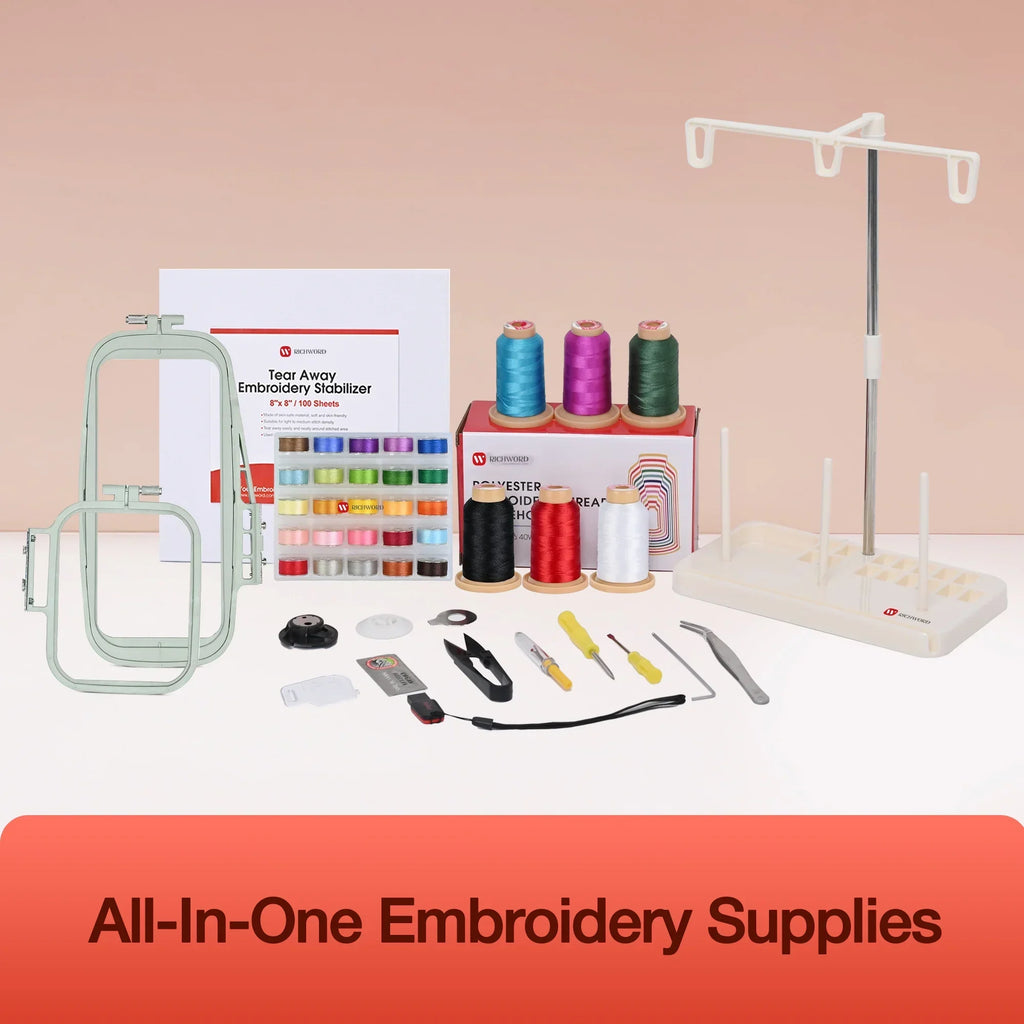 2026 NewPoolin EOC05 Embroidery Machine 4x9.25" Area, 7" Touch Screen with kit