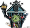 2026 NewThe Bradford Exchange The Nightmare Before Christmas Cuckoo Clock, 21 inches, Musical, Light-Up, Limited Edition