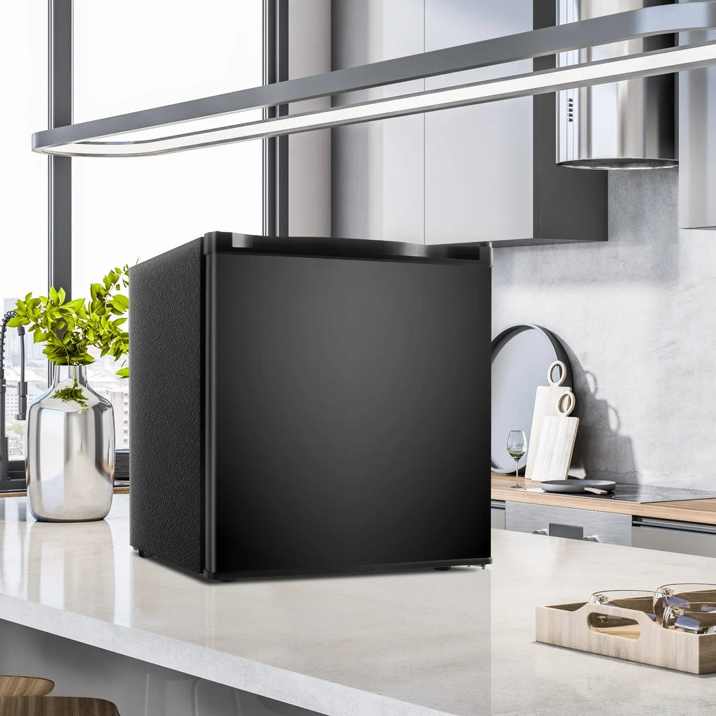 2026 NewSimzlife 1.6 Cu.ft Mini Fridge with Freezer, Single Door Mini Refrigerator, Black