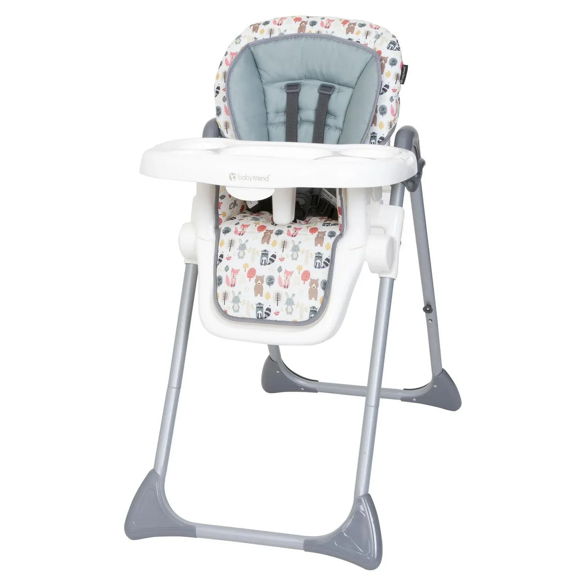 2026 NewBaby Trend Sit Right 3-In-1 High Chair. Forest Party