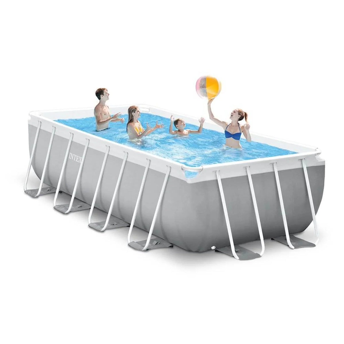 2026 NewIntex 16Ft X 8Ft X 42In Prism Frame Rectangular Pool Set