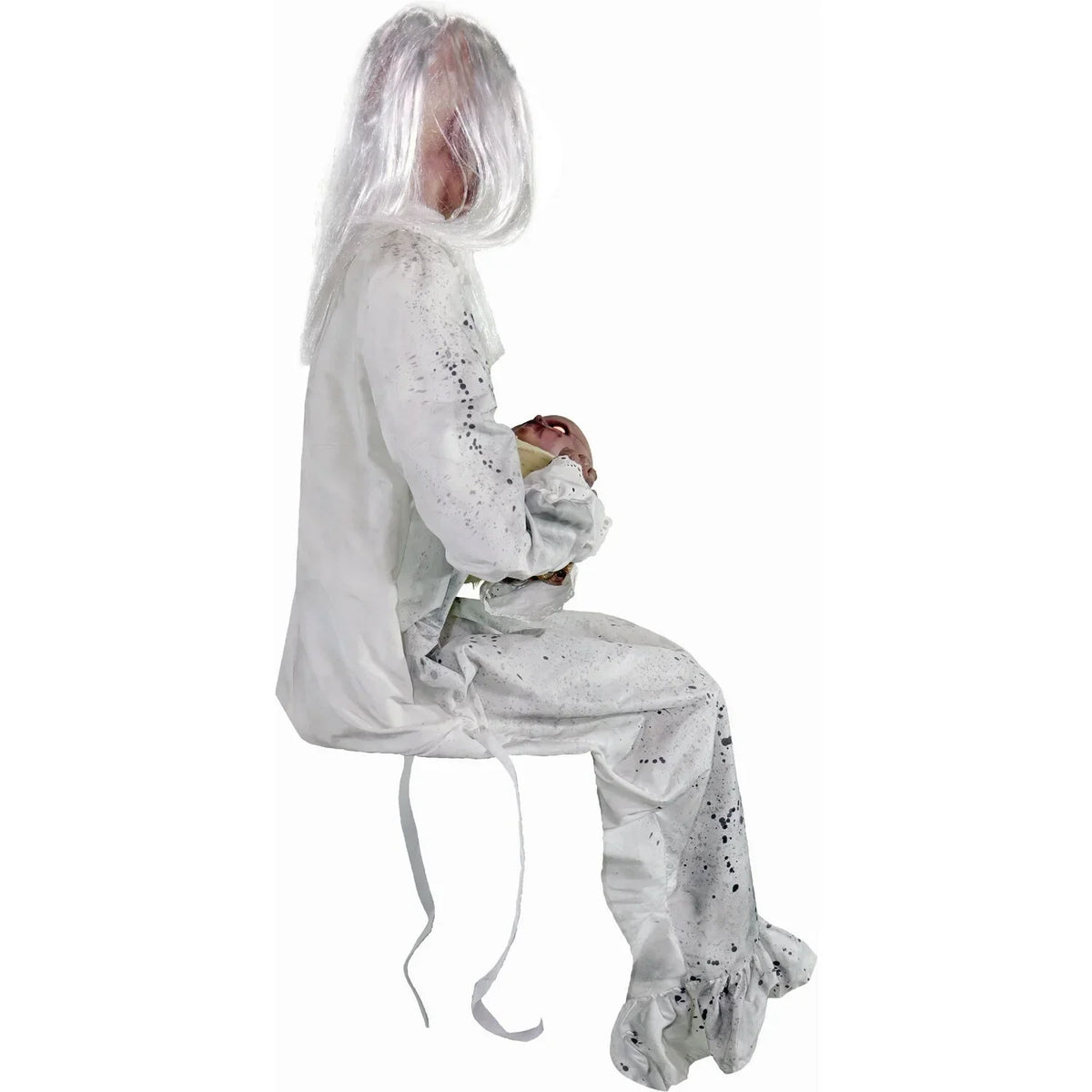 2026 NewHaunted Hill Farm 2.9 ft Animatronic Gravely Granny by Tekky Halloween Decoration with Motion-Activated Sounds, HHGRVLYGRNY-1FLSA