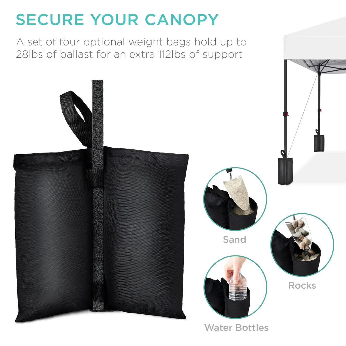 2026 NewBest Choice Products 12x12ft Easy Setup Pop Up Canopy w/ 1-Button Setup, Wheeled Case, 4 Weight Bags - Navy Blue