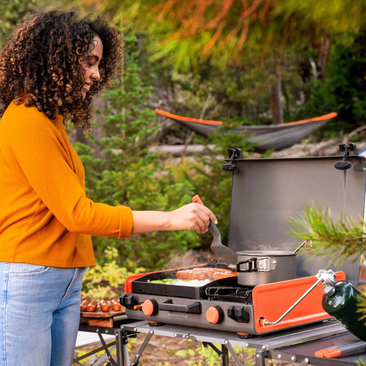 2026 NewBlackstone Adventure Ready 12"x14" Propane Camping Griddle with Side Burner
