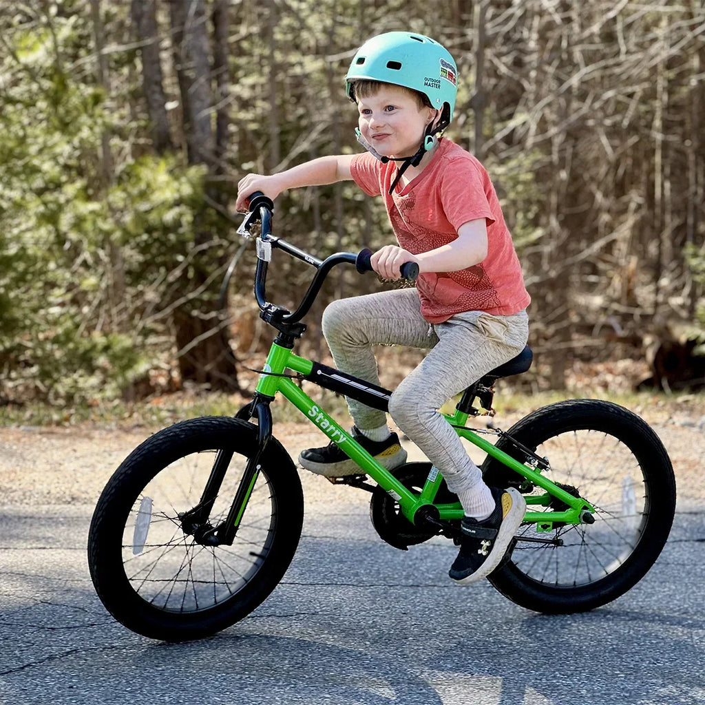 2026 NewGlerc 14 Inch Little Kids Bike BMX Style Bicycle with Training Wheels Coaster Brake for 3 4 5 Years Old Boys Girls, Blue