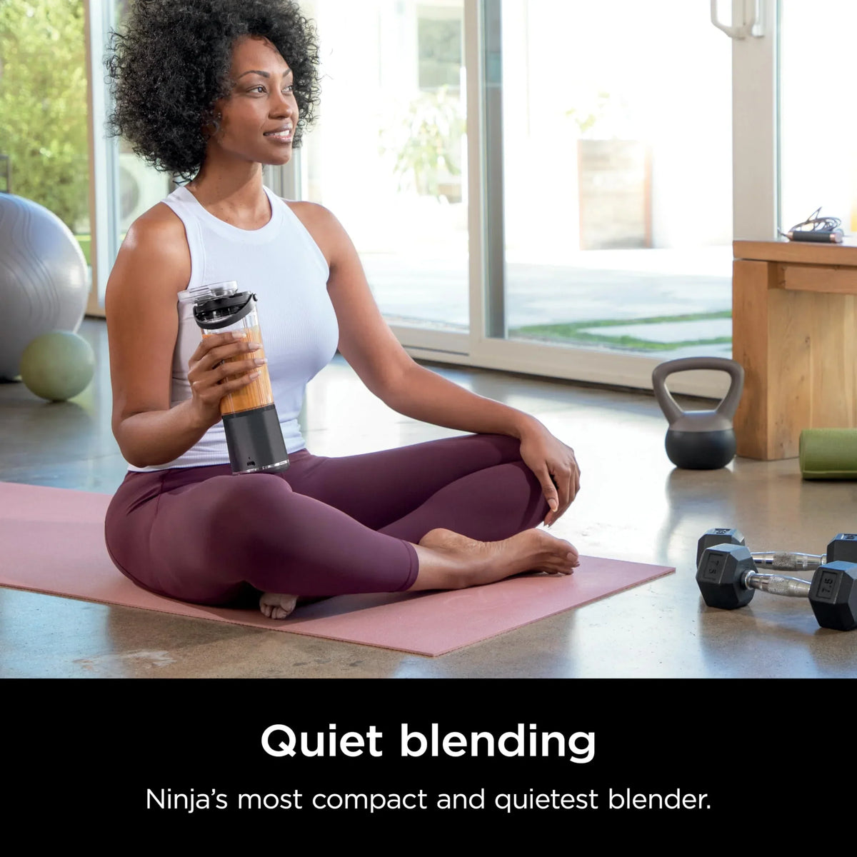 2026 NewNinja Blast Portable Blender, Cordless, 18oz. Vessel, Personal Blender for Shakes & Smoothies, BPA Free, Leakproof Lid & Sip Spout, USB-C Rechargeable, Dishwasher Safe Parts, Metallic Purple,