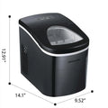 2026 NewFrigidaire Portable Self Cleaning Ice Maker, Black Stainless Steel, (EFIC117-Ssblack_Sc)