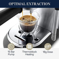 2026 NewDe'Longhi Dedica Arte 15-Bar, 2-Cup Metal Espresso Machine
