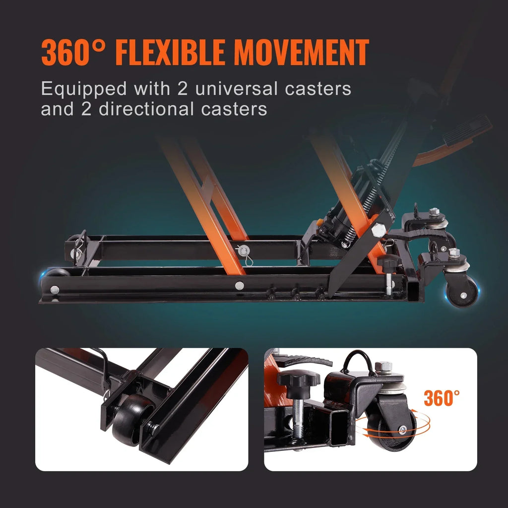 2026 NewKFFKFF 1500 LB Hydraulic Motorcycle ATV Lift Jack Hydraulic Pump Hoist Jack ATV Dirt Bike Stand