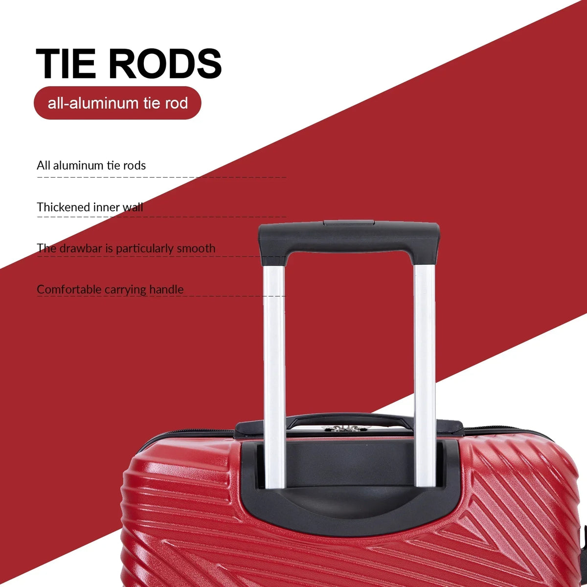 2026 NewTripcomp Luggage 3 Piece Set,Suitcase with Spinner Wheels Hardside Lightweight Luggage 20in24in28in.(Blue)