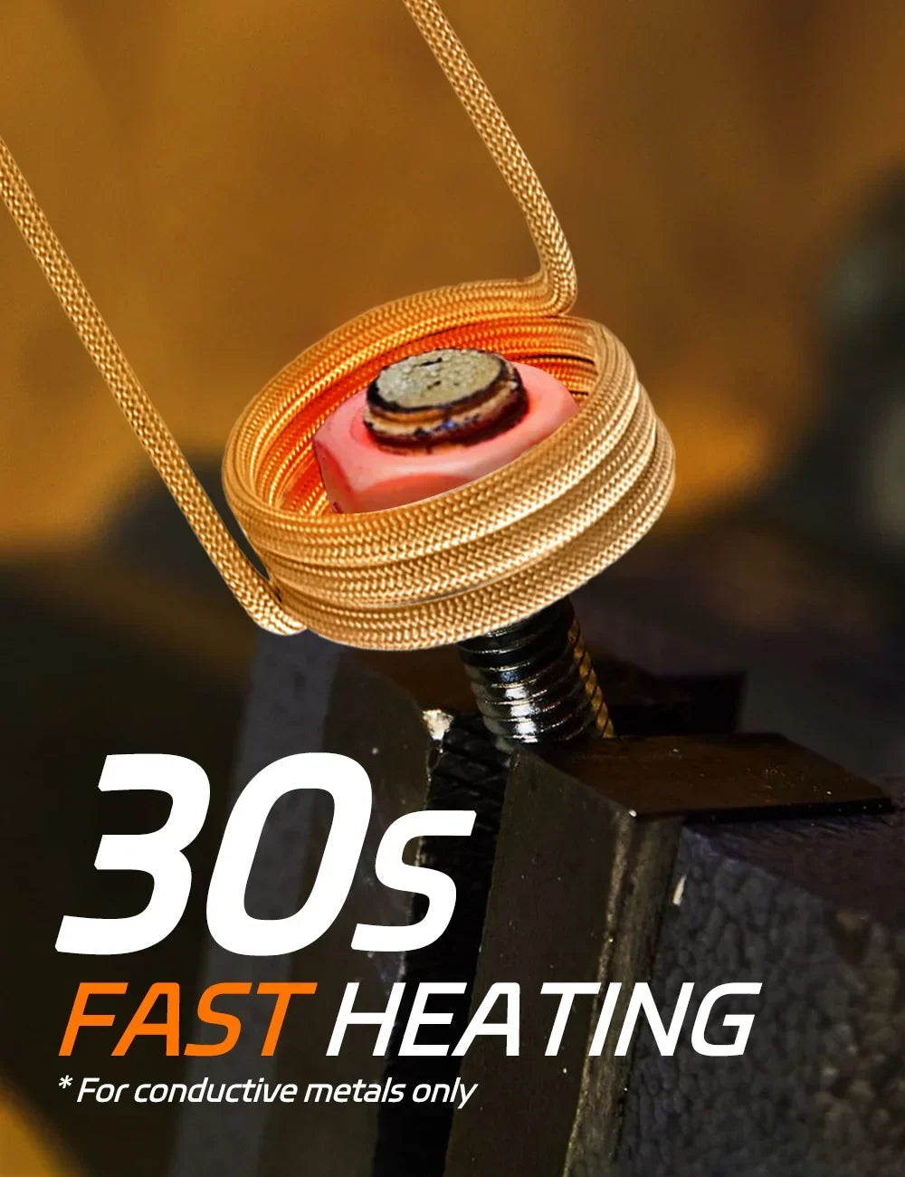 2026 NewSolary 1100W Magnetic Induction Heater Kit for Rusty Bolts, 8 Coils