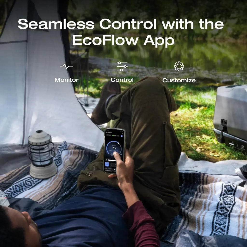 2026 NewEF EcoFlow WAVE 3 Portable Air Conditioner, 1800W/6100 BTU Cooling and 2000W/6800 BTU Heating, 1000W Fast Charging in 75 mins, 8H Wireless Running, APP Control, for Camping, Vanlife, RVs
