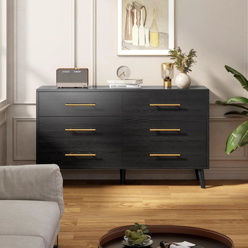 2026 NewLofka King Bedroom Furniture Set - Includes One King Bed Frame, Two Nightstands and 2 Dressers for Modern Home Decor
