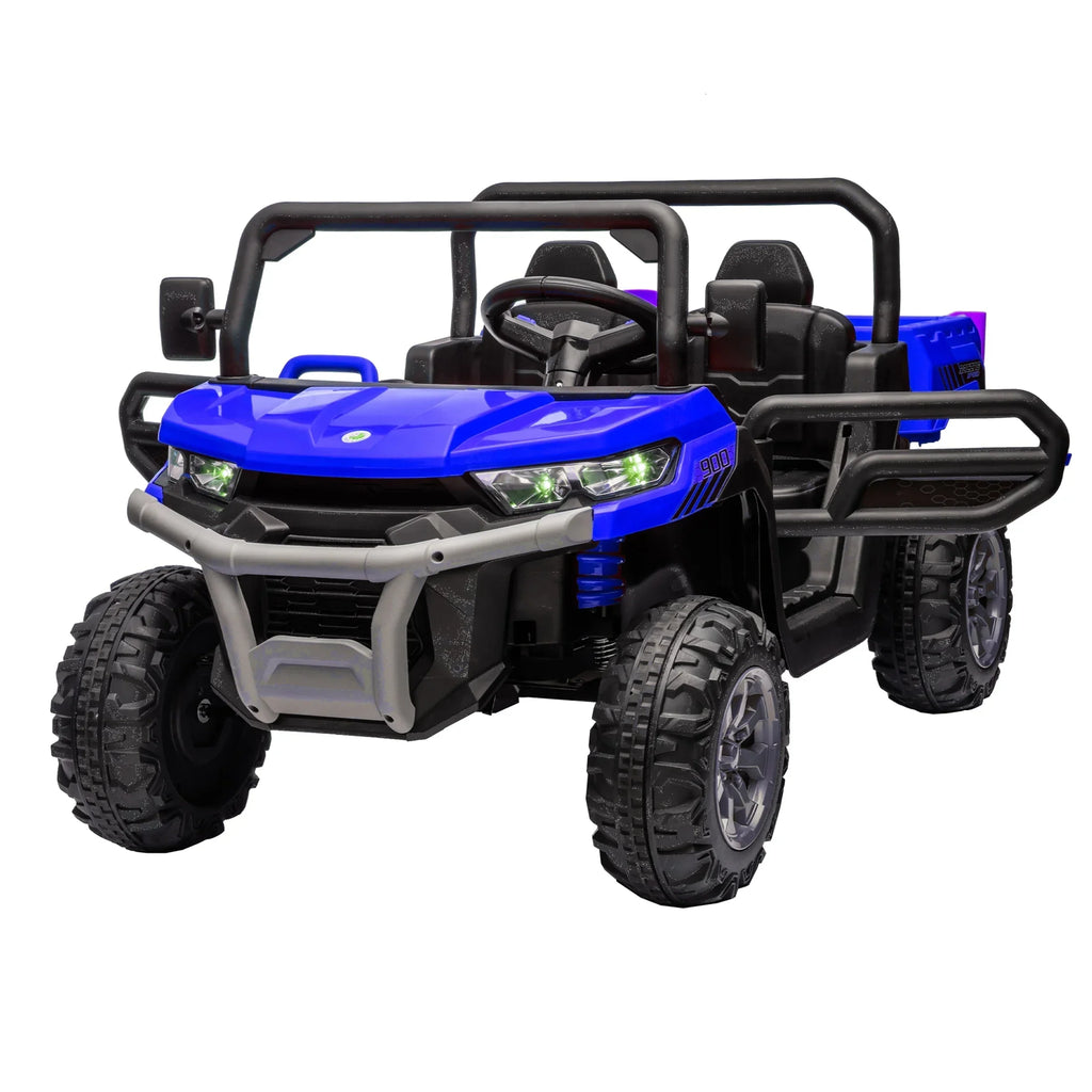 2026 NewXuanlur 24V 2 Seater Kids Ride on Car Truck, Ride on UTV W/ 2x200W Motor, 24 Volt Ride on Toys W/ Dump Bed/Shovel, Electric Car for Kids W/ Durable Tires, LED Light, Music, Remote Control, Black