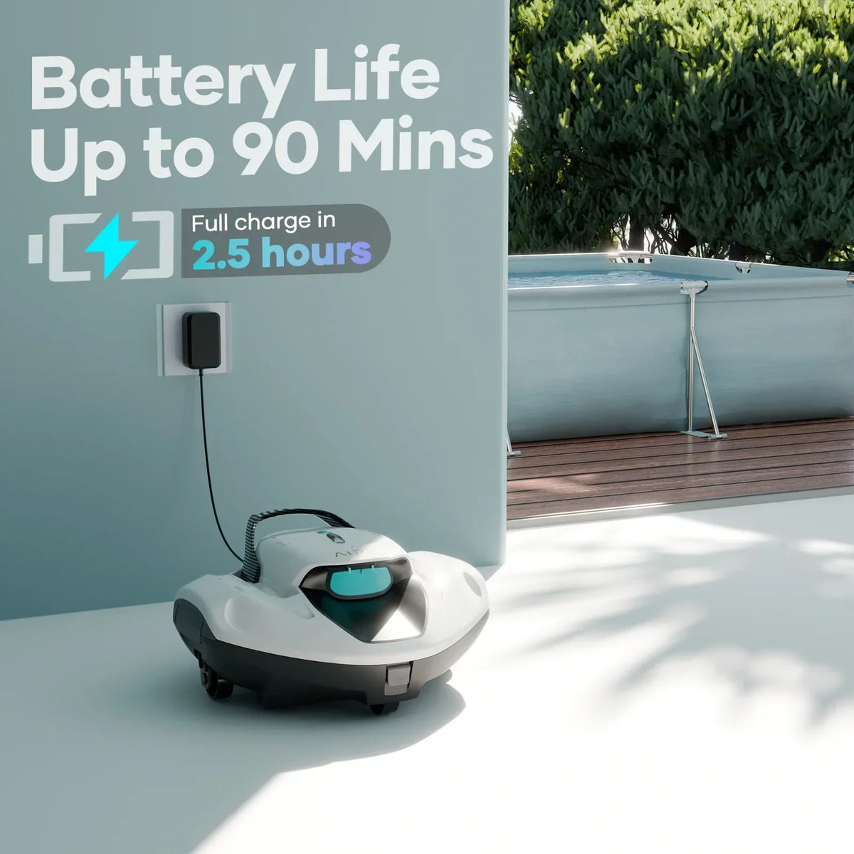 2026 NewAiper Scuba 800W Cordless Robotic Automatic Pool Cleaner for Above Ground Pools