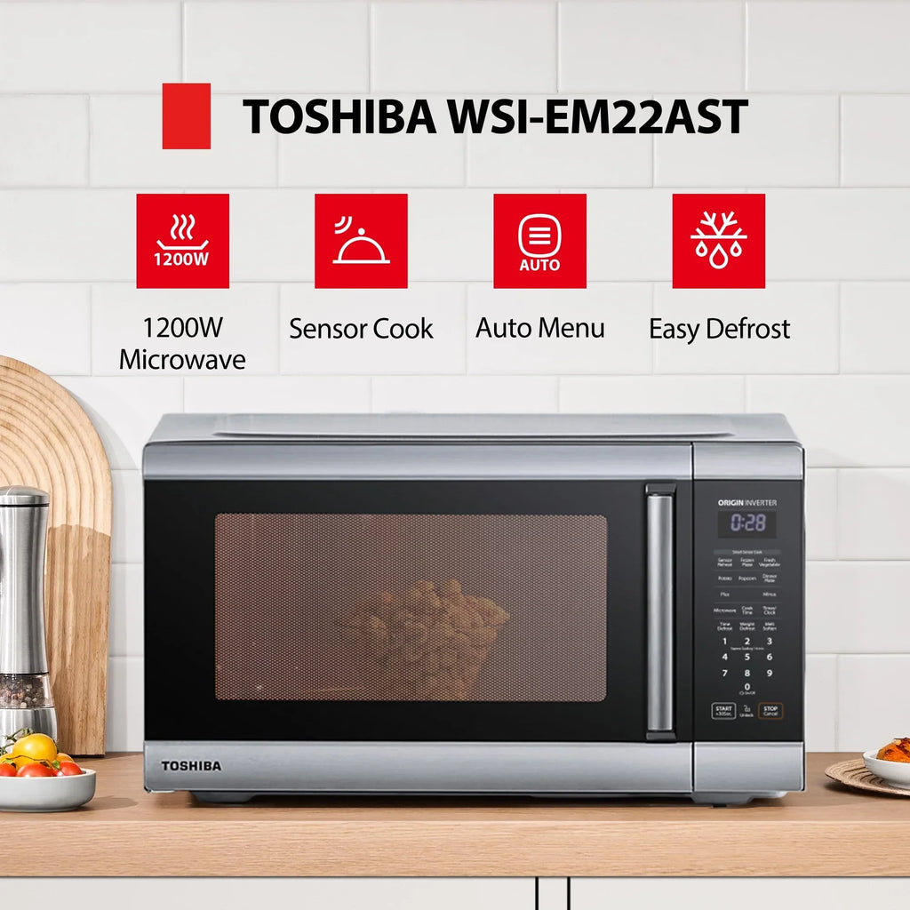 2026 NewToshiba 2.2 cu. ft. 24.4'' Microwave Oven in Stainless Steel