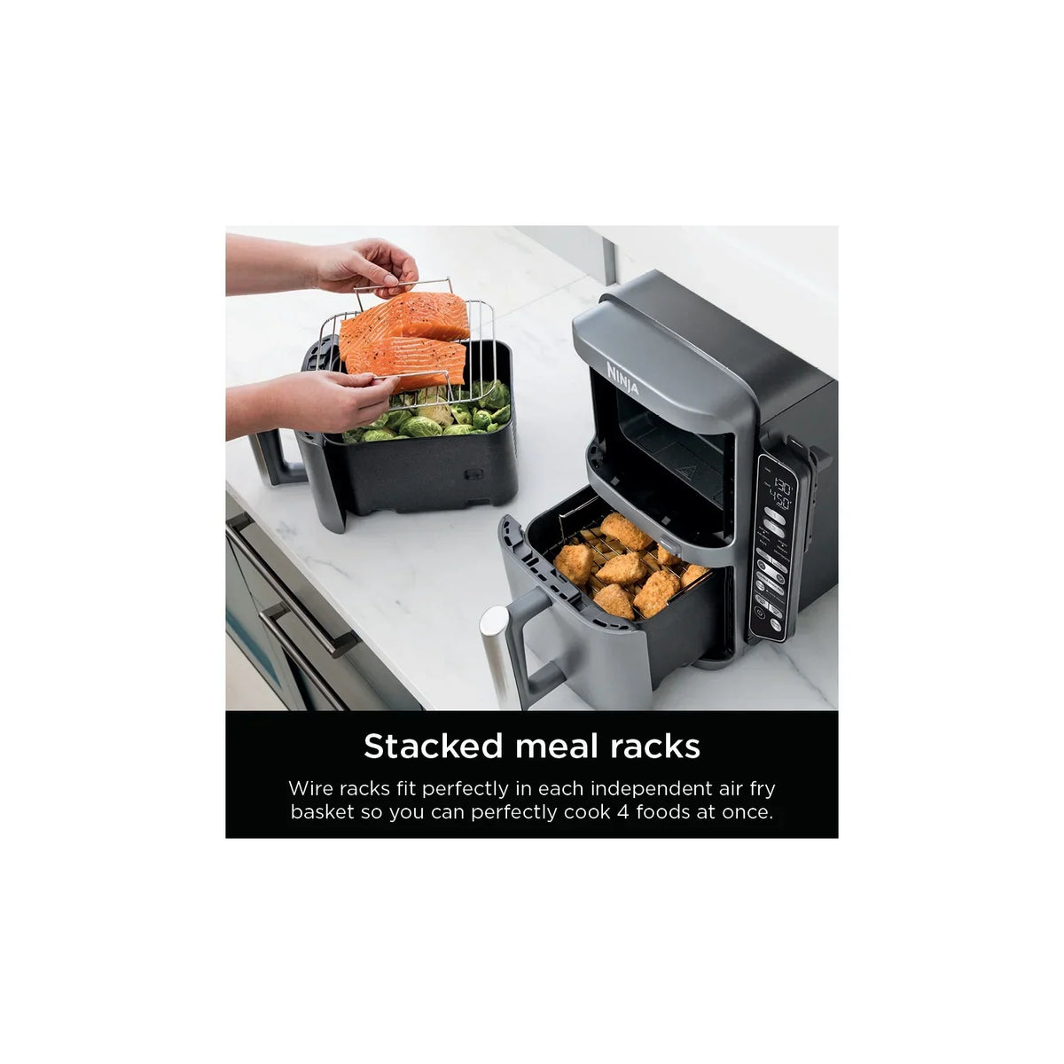 2026 NewNinja DoubleStack XL Smart 2-Basket Air Fryer