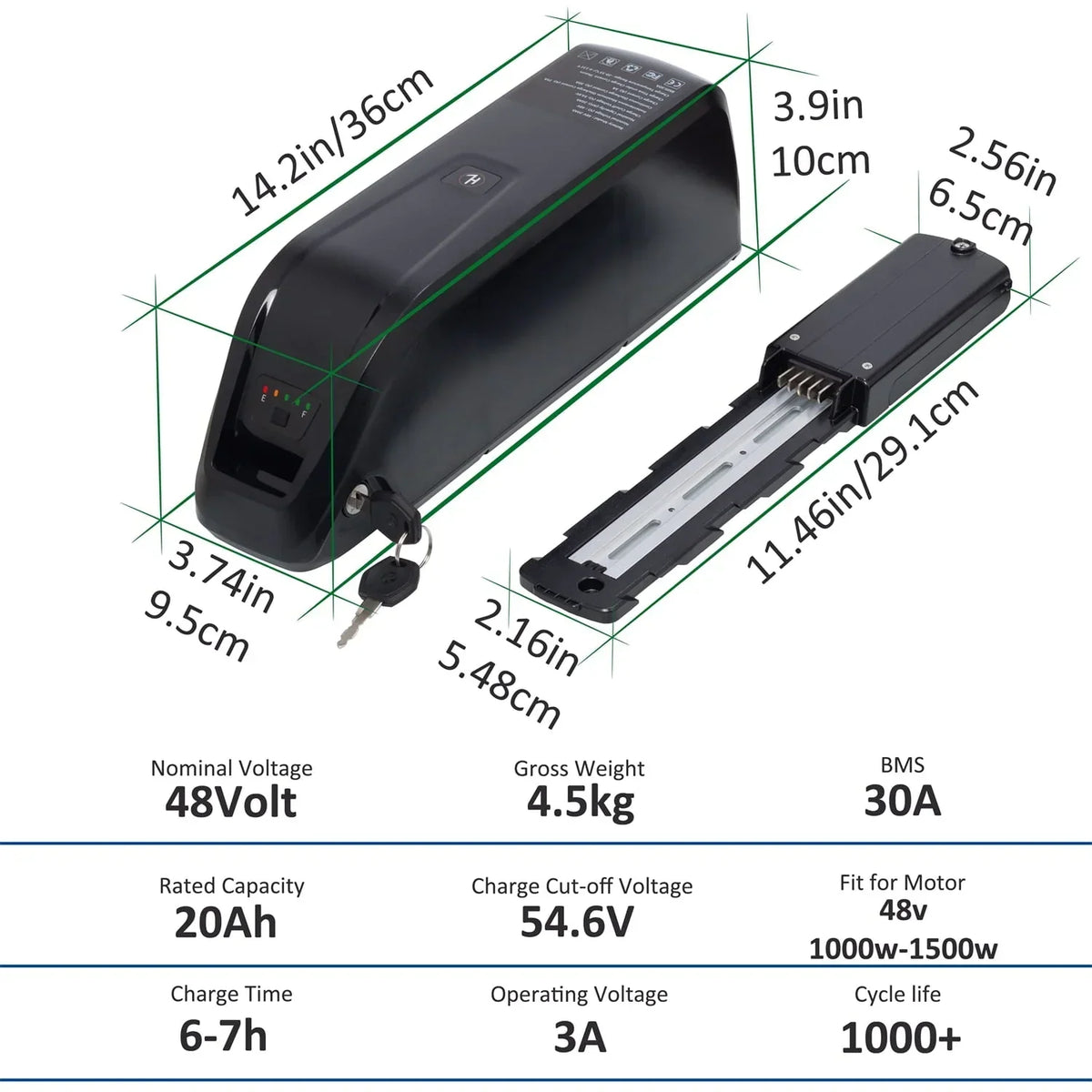 2026 New48V 20AH Ebike Battery 48V Lithium Battery 48V Battery with Charger for 750W-1500W Adult Electric Bike Tricycle