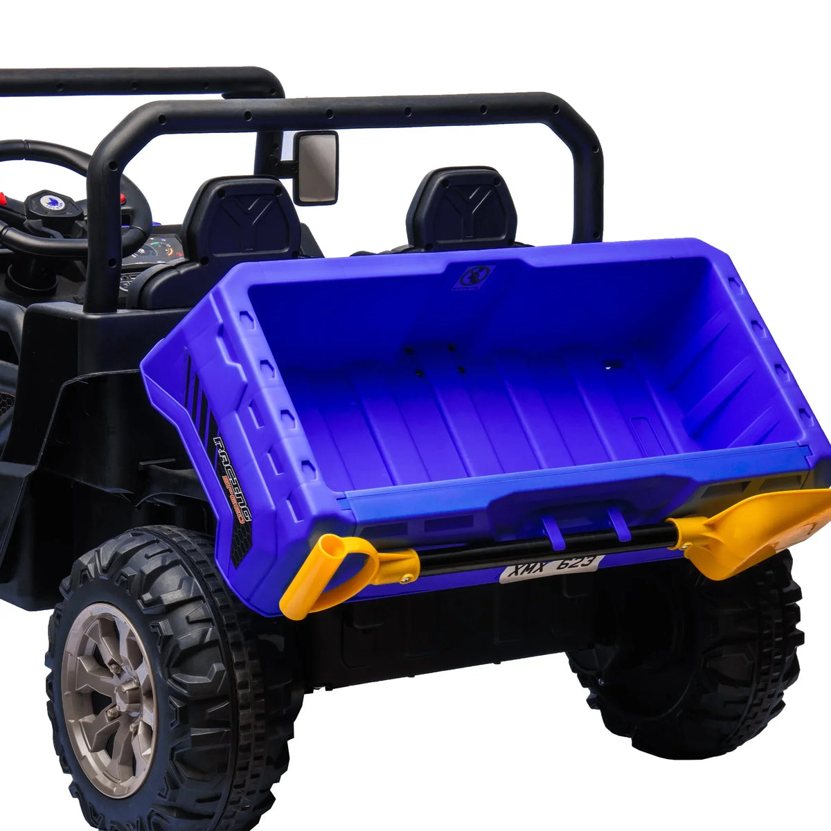 2026 NewXuanlur 24V 2 Seater Kids Ride on Car Truck, Ride on UTV W/ 2x200W Motor, 24 Volt Ride on Toys W/ Dump Bed/Shovel, Electric Car for Kids W/ Durable Tires, LED Light, Music, Remote Control, Black