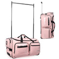 2026 NewFegat Dance Bag with Garment Rack - 28"Collapsible Rolling Competition Dance Duffle Bag Lightweight Costume Wheeled Suitcase for Dancers Shows Livestreamer Athletes