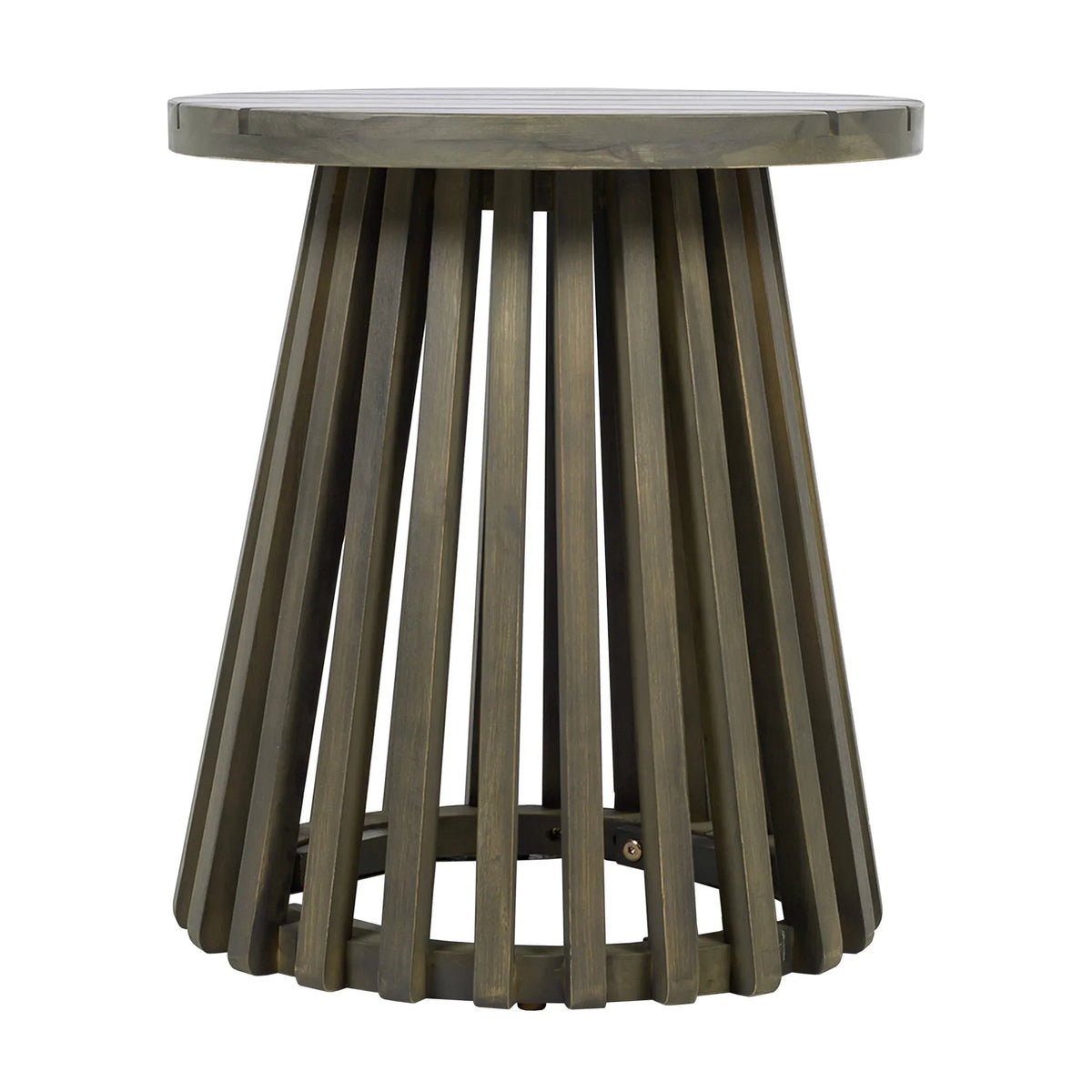 2026 NewChristopher Knight Home Outdoor Acacia Wood Patio Side Table, Round Coffee Table for Backyard, Lawn, or Balcony, Light Teak