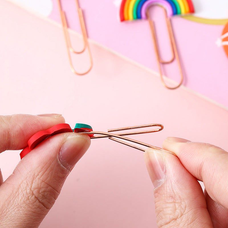 10pcs Cute Design Paperclip Bookmarks