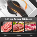 2026 NewOSTBA Meat Slicer with Quiet DC Motor, 200W Electric Deli Slicer, Dual 7.5'' Stainless Steel Blades, 0-15mm Adjustable Thickness, Easy to Clean, Ideal for Meat, Cheese, Bread, and Vegetables