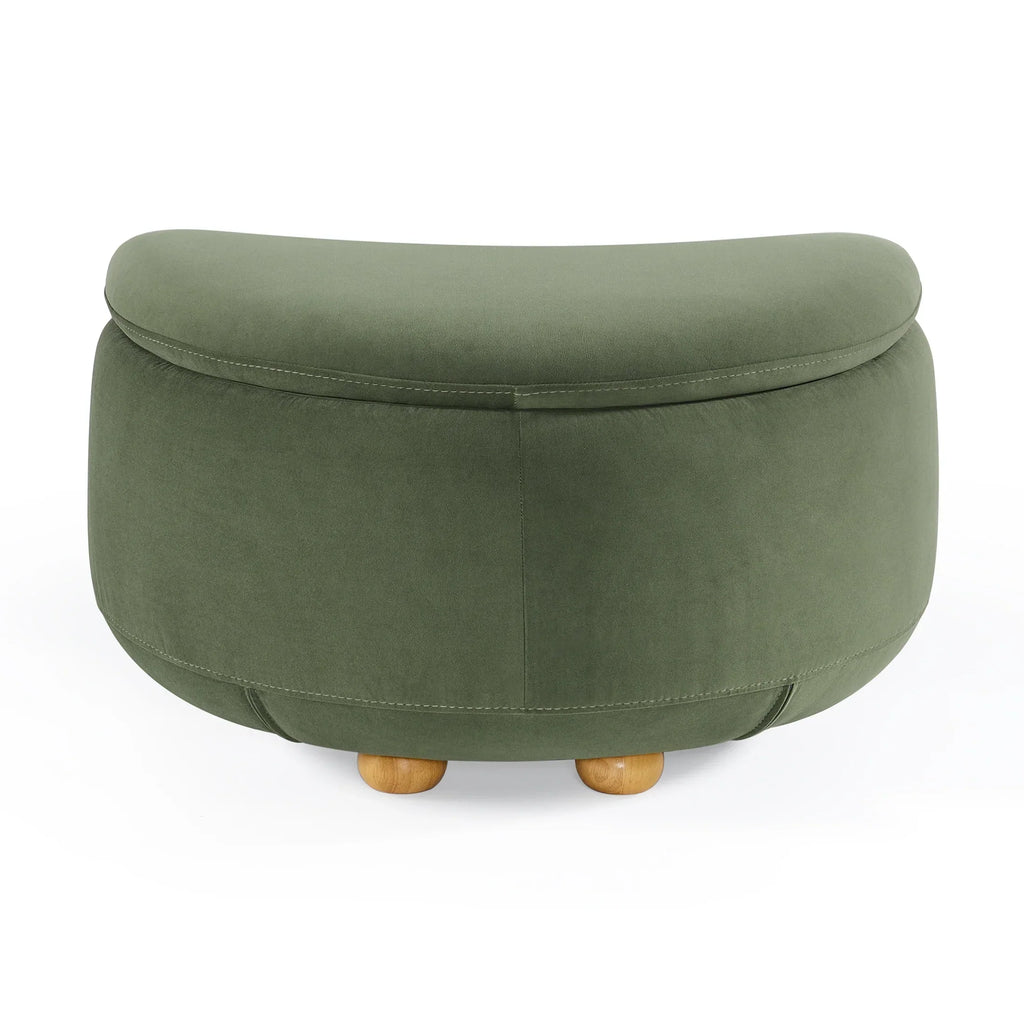 2026 NewBetter Homes & Gardens Juliet Modern Boucle Chaise & Storage Ottoman, Pearl