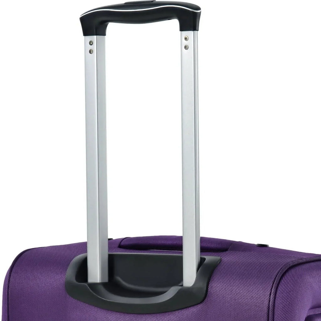 2026 NewSoftside Luggage Expandable 3 Piece Set Suitcase Upright Spinner Softshell Lightweight Luggage Travel Set