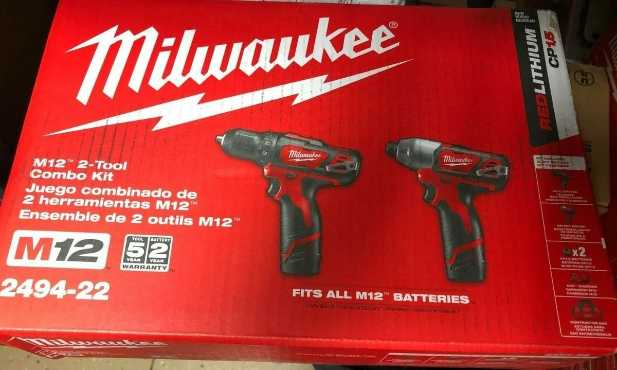 2026 NewMilwaukee 2494-22 Kit with Free M12 2.0Ah Compact Battery