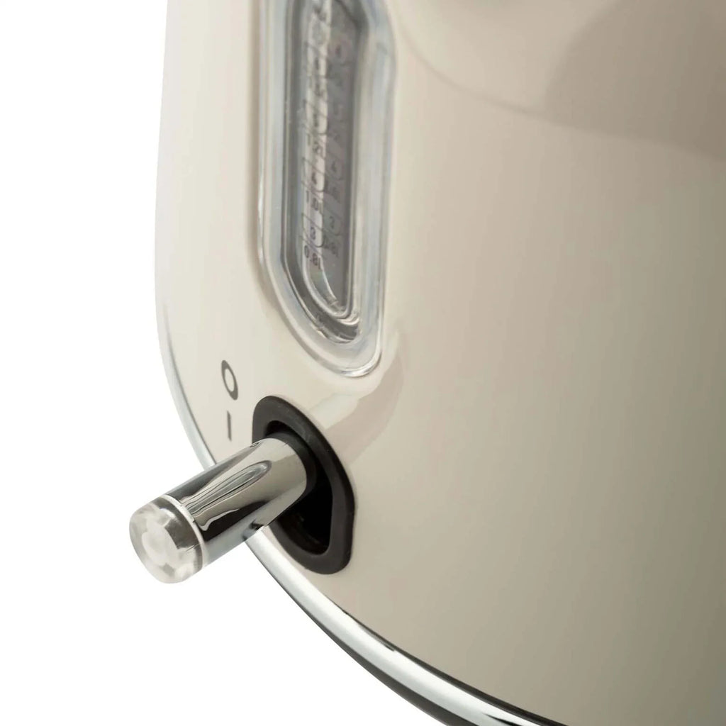 2026 NewHaden Dorset 1.7 Liter Electric Water Kettle with Base, Putty & Chrome