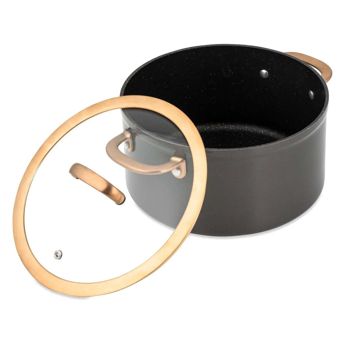 2026 NewThyme & Table Supreme 12-Piece Non-Stick Cookware Set, Pots and Pans Set- Bronze
