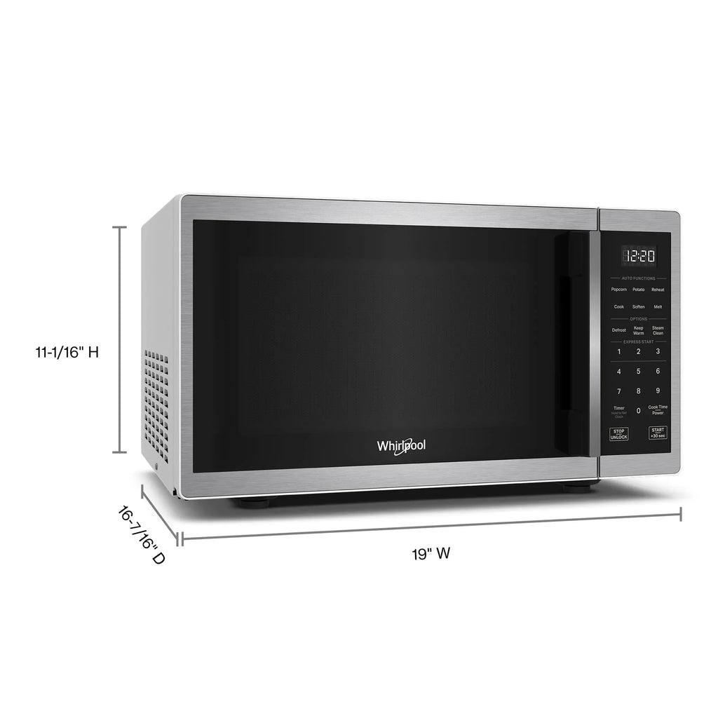 2026 NewWhirlpool 0.9 cu. ft. Stainless Steel Countertop Microwave With Steam Clean - 900 Watt