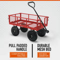 2026 NewIronton Steel Garden Cart, 400-Lb. Capacity, 38in.L x 18-1/2in.W x 21in.H