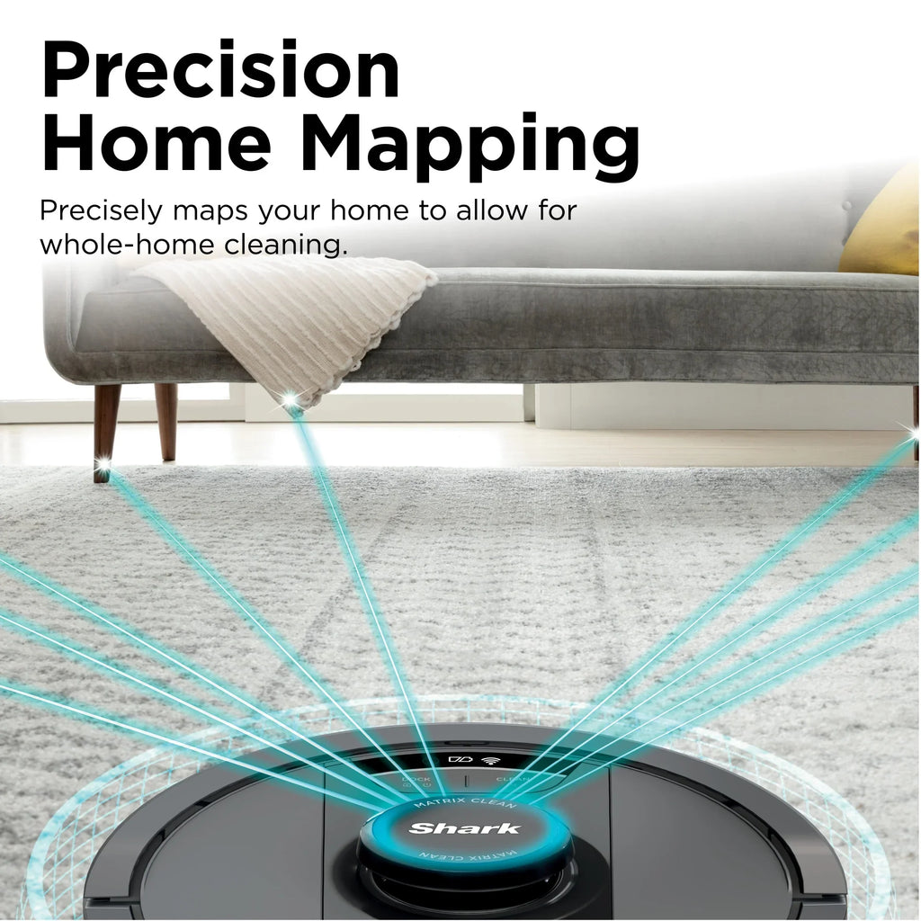 2026 NewShark Matrix Robot Vacuum & Mop, Auto Empty, Carpets and Hard Floors, 30-Day Capacity Base, Precision Home Mapping, Pet-Friendly, Wi-Fi, RV2400WS