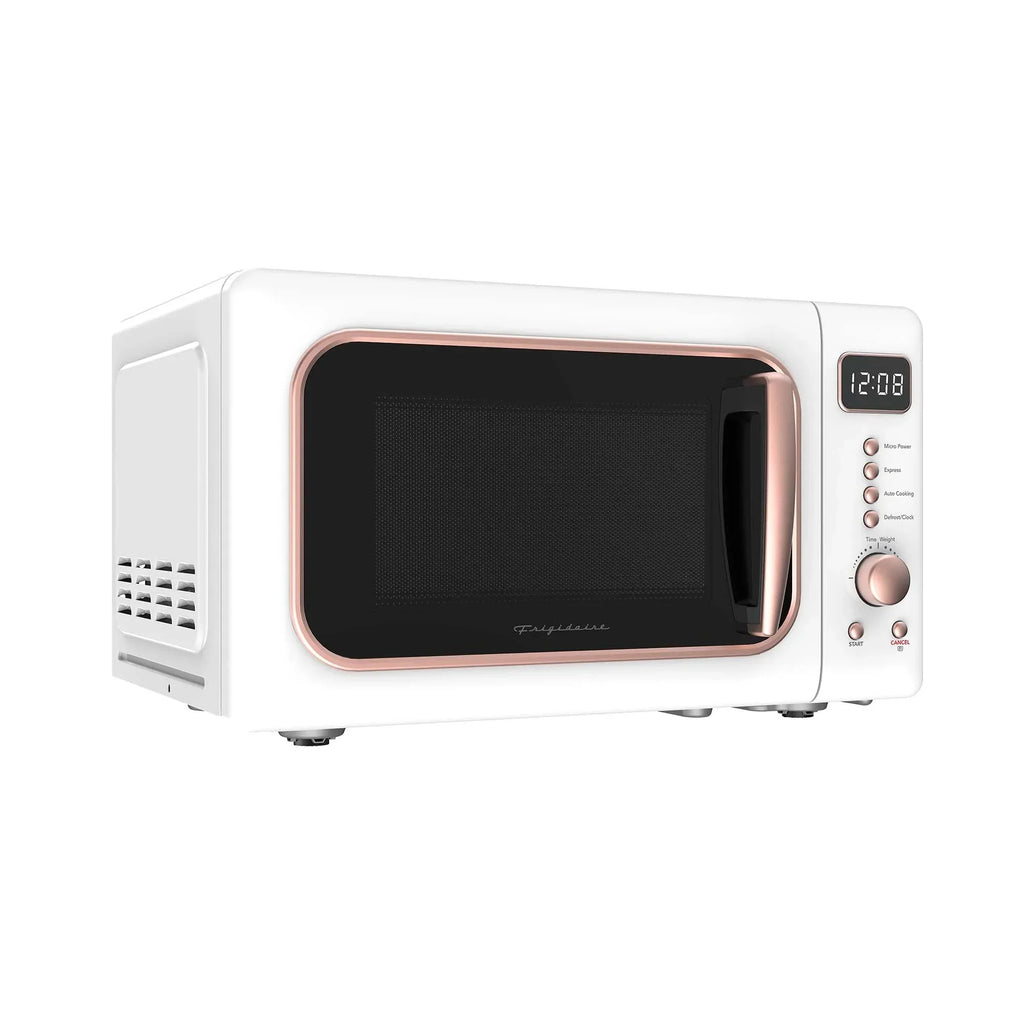 2026 NewFrigidaire 0.7 Cu. Ft. Retro Countertop Microwave Oven, Black and Gold