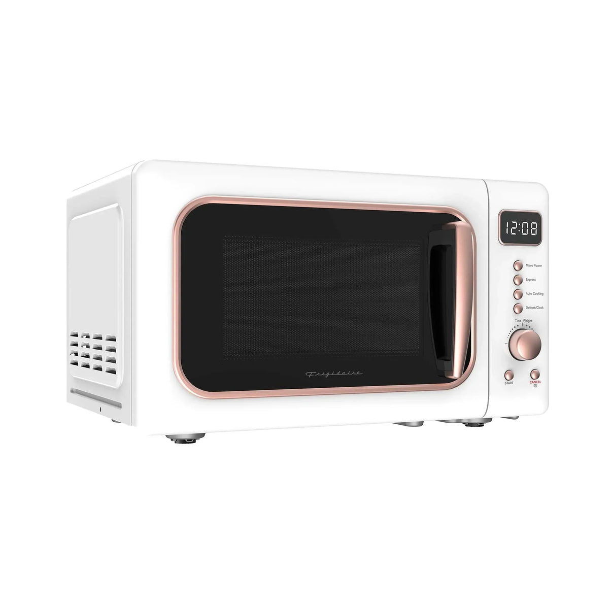2026 NewFrigidaire 0.7 Cu. Ft. Retro Countertop Microwave Oven, Black and Gold