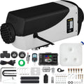 2026 NewVEVORbrand 5KW Diesel Air Heater 10L Tank Diesel Heater 12V Diesel Parking Heater Muffler with LCD Thermostat and Remote Control for RV Bus Trailer Motor-home and Boats