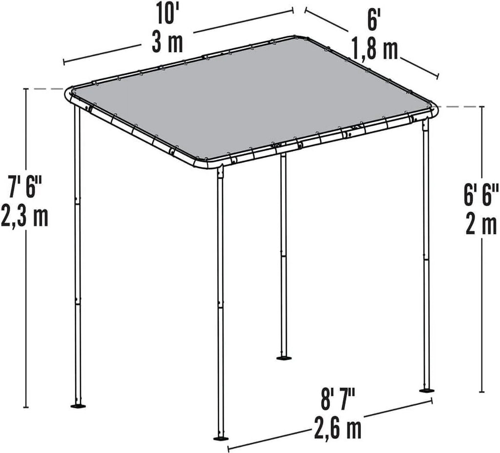 2026 NewShelterLogic 10' x 6' Outdoor Solano Canopy, Water-Resistant