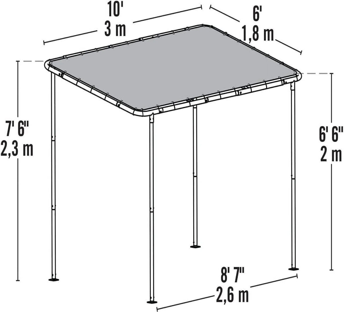 2026 NewShelterLogic 10' x 6' Outdoor Solano Canopy, Water-Resistant