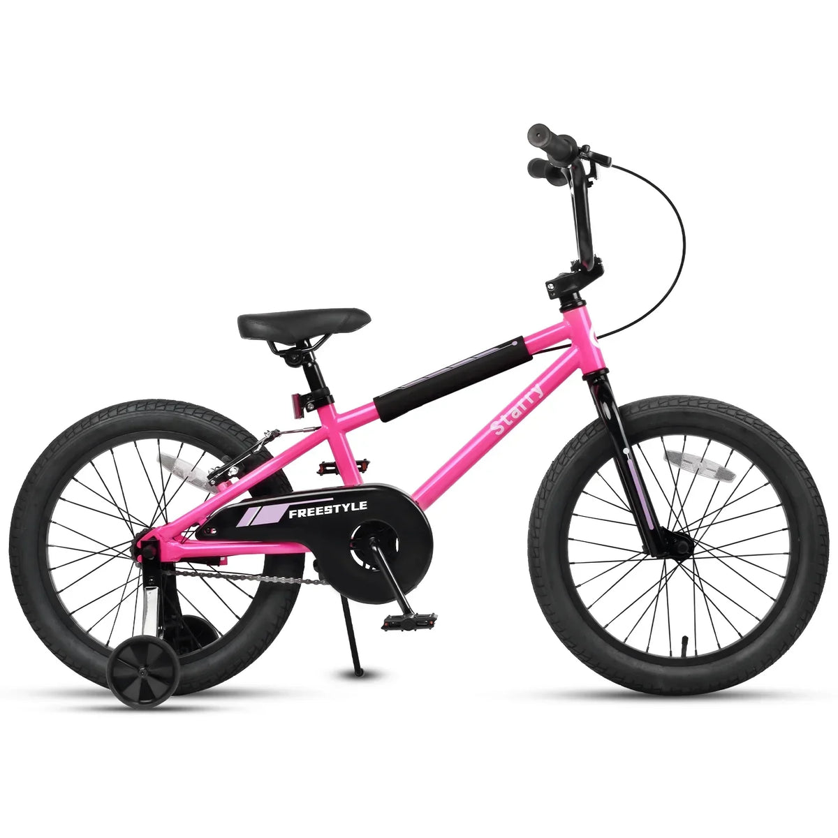 2026 NewGlerc 14 Inch Little Kids Bike BMX Style Bicycle with Training Wheels Coaster Brake for 3 4 5 Years Old Boys Girls, Blue