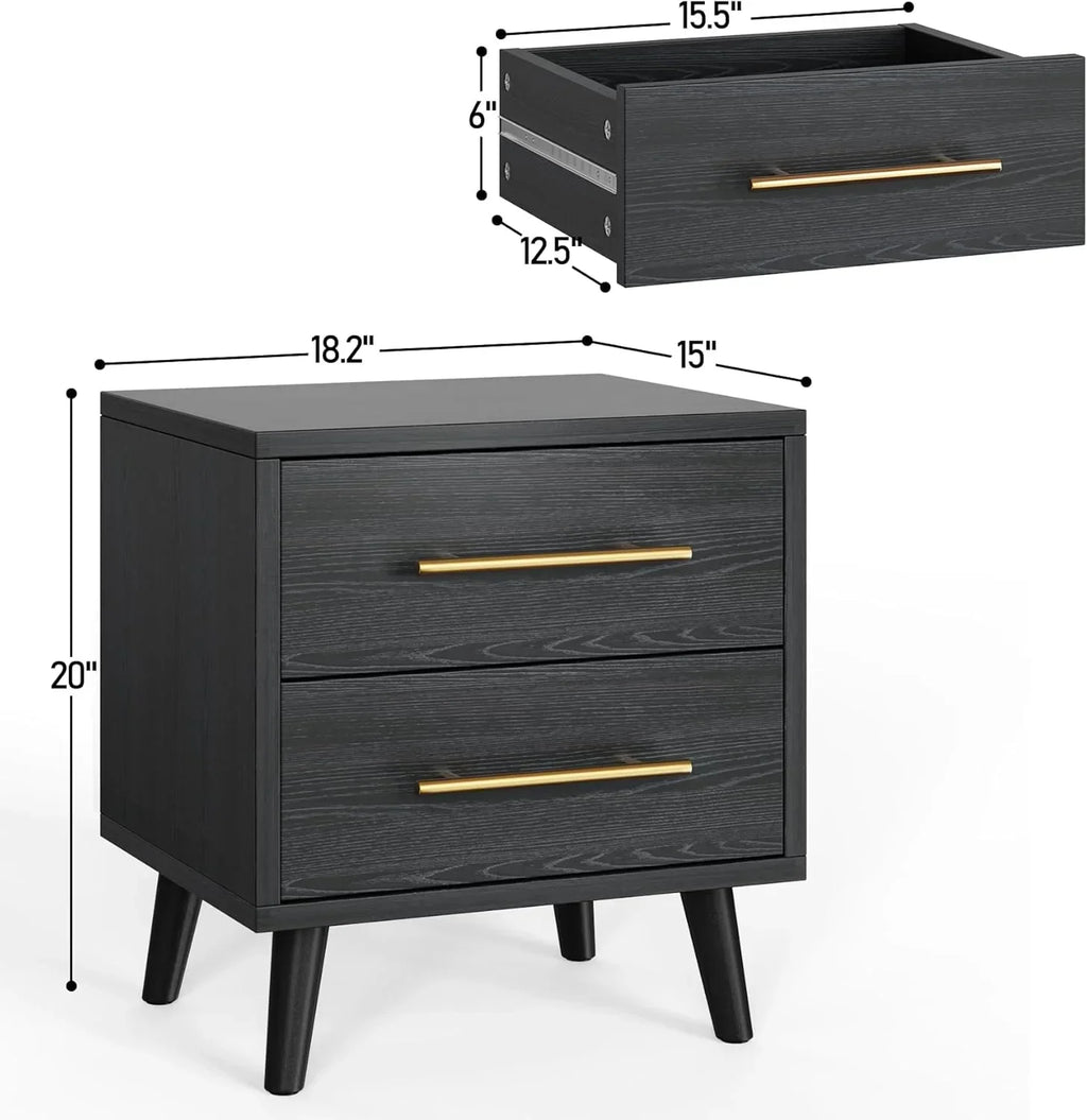 2026 NewLofka King Bedroom Furniture Set - Includes One King Bed Frame, Two Nightstands and 2 Dressers for Modern Home Decor
