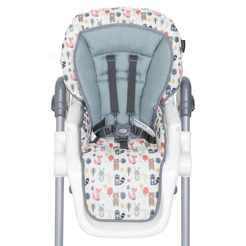 2026 NewBaby Trend Sit Right 3-In-1 High Chair. Forest Party